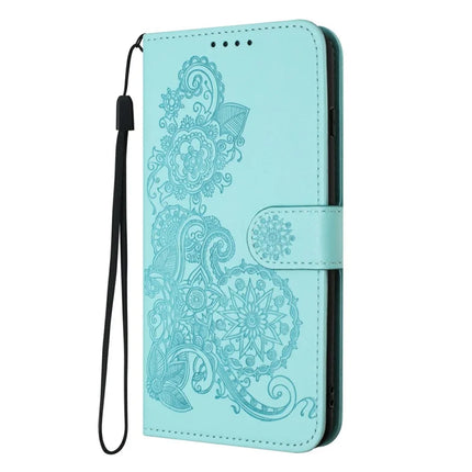 YX0050 For Motorola Moto G55 5G Case Mandala Flower Leather Wallet Phone Cover