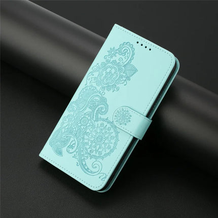 YX0050 For Motorola Moto G55 5G Case Mandala Flower Leather Wallet Phone Cover