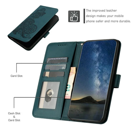 YX0050 For Motorola Moto G55 5G Case Mandala Flower Leather Wallet Phone Cover
