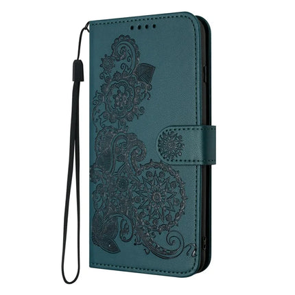 YX0050 For Motorola Moto G55 5G Case Mandala Flower Leather Wallet Phone Cover