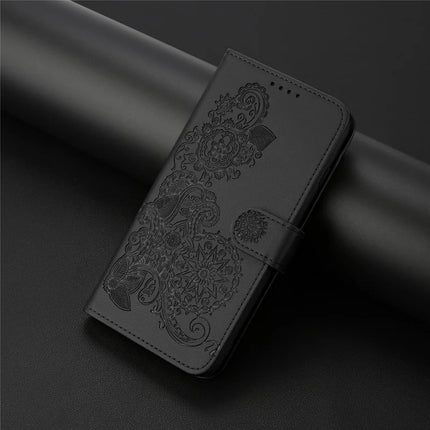 YX0050 For Motorola Moto G55 5G Case Mandala Flower Leather Wallet Phone Cover