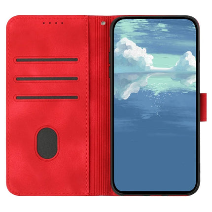 YX0040 For Motorola Moto G55 5G Case Leather Phone Cover Geometry Pattern