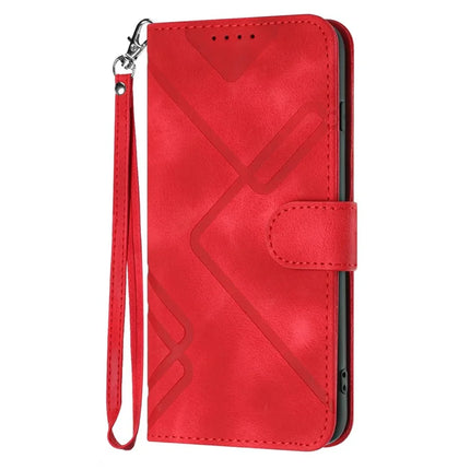 YX0040 For Motorola Moto G55 5G Case Leather Phone Cover Geometry Pattern