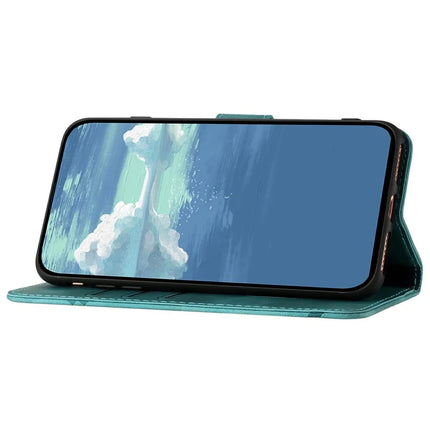 YX0040 For Motorola Moto G55 5G Case Leather Phone Cover Geometry Pattern