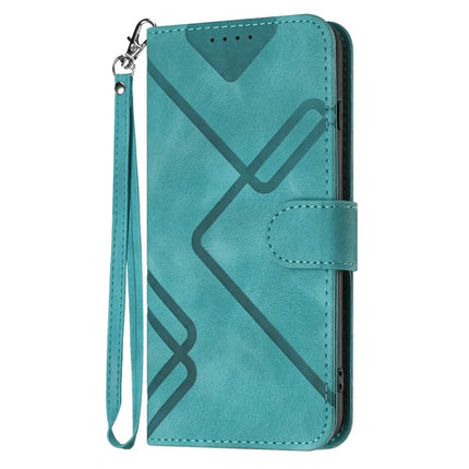 YX0040 For Motorola Moto G55 5G Case Leather Phone Cover Geometry Pattern