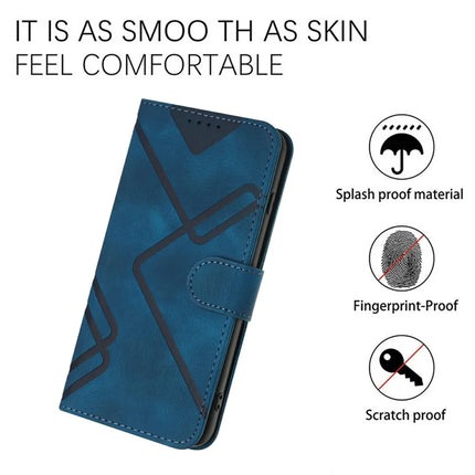 YX0040 For Motorola Moto G55 5G Case Leather Phone Cover Geometry Pattern