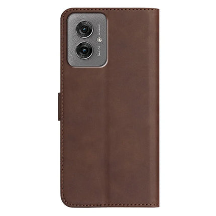 YX0030 For Motorola Moto G55 5G Case Leather Phone Cover Wallet Stand Design