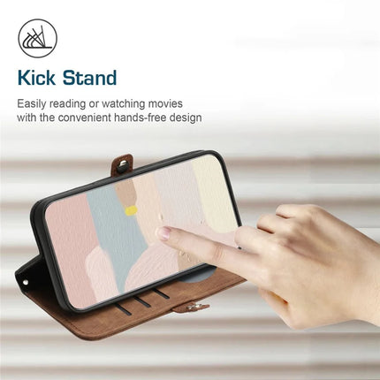 YX0020 For Motorola Moto G55 5G Case Wallet Stand Skin Touch Leather Phone Cover
