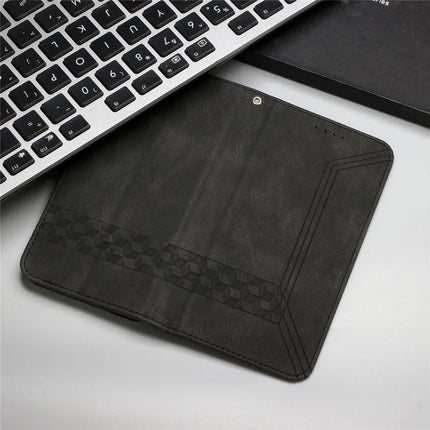 YX0010 Series for Motorola Moto G55 5G Wallet Case Rhombus Lines Leather Phone Cover