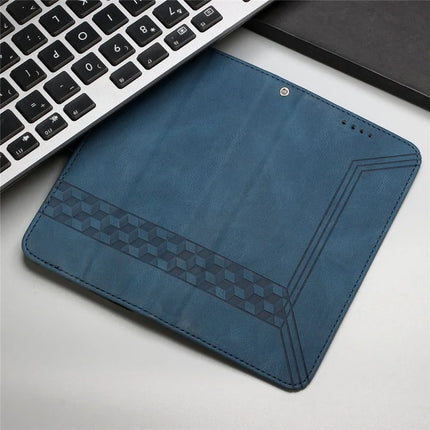 YX0010 Series for Motorola Moto G55 5G Wallet Case Rhombus Lines Leather Phone Cover