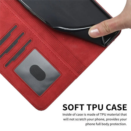 YX0010 Series for Motorola Moto G55 5G Wallet Case Rhombus Lines Leather Phone Cover