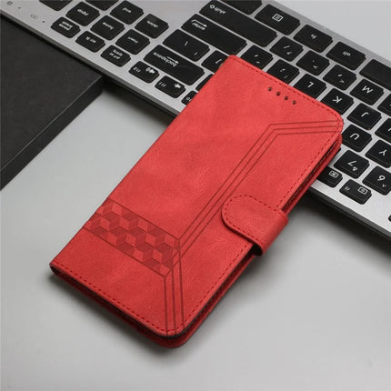 YX0010 Series for Motorola Moto G55 5G Wallet Case Rhombus Lines Leather Phone Cover