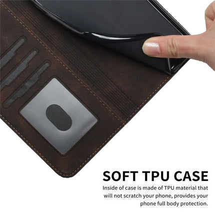 YX0010 Series for Motorola Moto G55 5G Wallet Case Rhombus Lines Leather Phone Cover