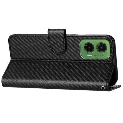 YX0070 For Motorola Moto G35 5G Wallet Case Carbon Fiber Texture Leather Cell Accessories Phone Cover