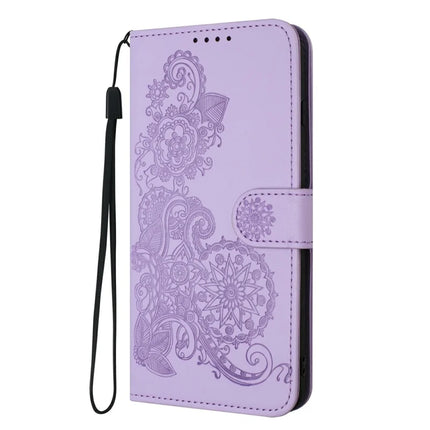 YX0050 For Motorola Moto G35 5G Case Mandala Flower Leather Wallet Phone Cover