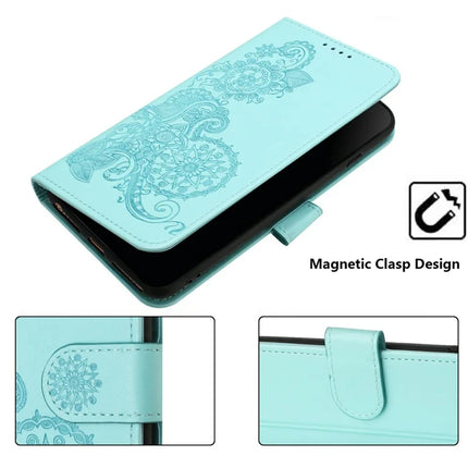 YX0050 For Motorola Moto G35 5G Case Mandala Flower Leather Wallet Phone Cover