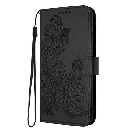 YX0050 For Motorola Moto G35 5G Case Mandala Flower Leather Wallet Phone Cover
