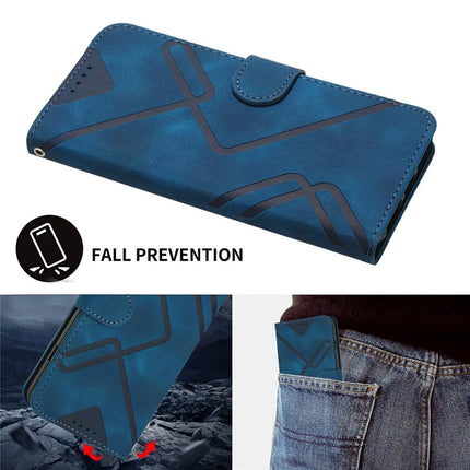 YX0040 For Motorola Moto G35 5G Case Leather Phone Cover Geometry Pattern
