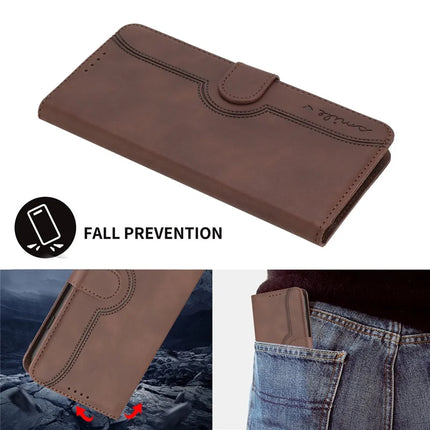 YX0030 For Motorola Moto G35 5G Case Leather Phone Cover Wallet Stand Design