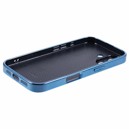 For iPhone 16 Case Acrylic+TPU+Metal Anti-Scratch Phone Cover with Electroplating Frame