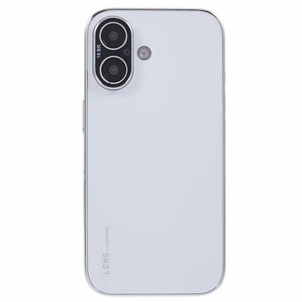 For iPhone 16 Case Acrylic+TPU+Metal Anti-Scratch Phone Cover with Electroplating Frame