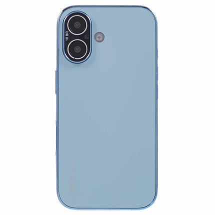 For iPhone 16 Case Acrylic+TPU+Metal Anti-Scratch Phone Cover with Electroplating Frame