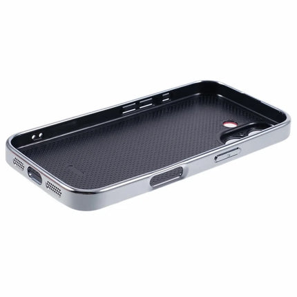 For iPhone 16 Cover Cross Texture PU Leather Coated TPU Cell Phone Case