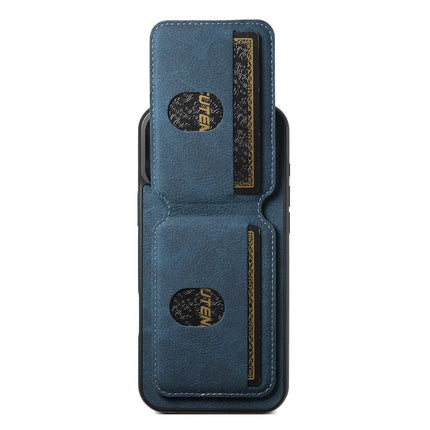 SUTENI H02 For iPhone 16 Pro Max Case Card Slots Kickstand Litchi Texture Leather+TPU Cover