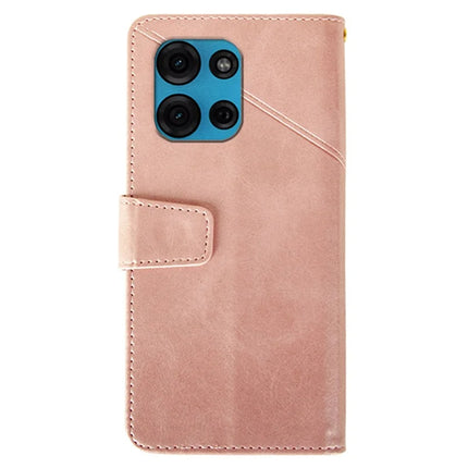 IDEWEI For Motorola Moto G75 5G Case Leather Wallet Phone Cover Stand Calf Texture
