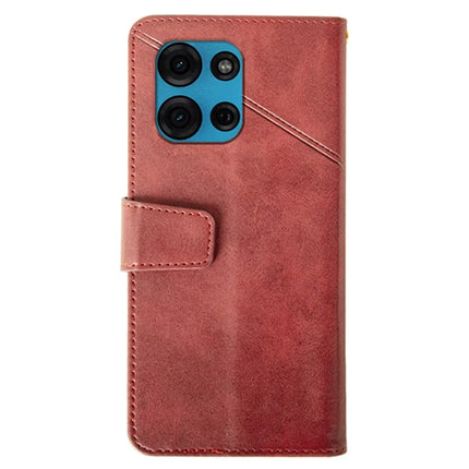IDEWEI For Motorola Moto G75 5G Case Leather Wallet Phone Cover Stand Calf Texture