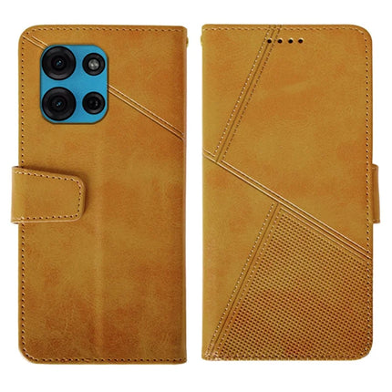 IDEWEI For Motorola Moto G75 5G Case Leather Wallet Phone Cover Stand Calf Texture - Brown