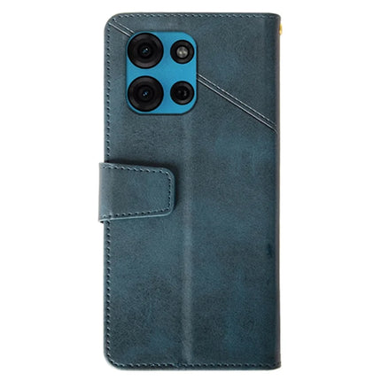 IDEWEI For Motorola Moto G75 5G Case Leather Wallet Phone Cover Stand Calf Texture