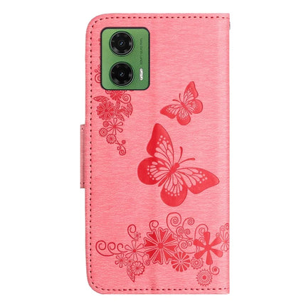 For Motorola Moto G35 5G Case Butterflies Flower Leather Wallet Flip Phone Cover
