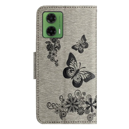 For Motorola Moto G35 5G Case Butterflies Flower Leather Wallet Flip Phone Cover