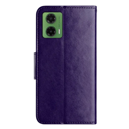 For Motorola Moto G35 5G Case Imprinted Mini Butterfly Leather Wallet Phone Cover