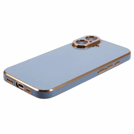 For iPhone 16 Case TPU Slim Fit Shockproof Phone Cover 6D Electroplating