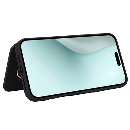 SY-001 For iPhone 16 Plus Case Card Slots Leather Coated TPU Flower Phone Cover