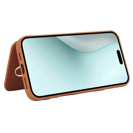 SY-001 For iPhone 16 Plus Case Card Slots Leather Coated TPU Flower Phone Cover