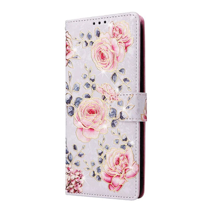 For Samsung Galaxy A06 Case RFID Blocking Flower Leather Phone Cover