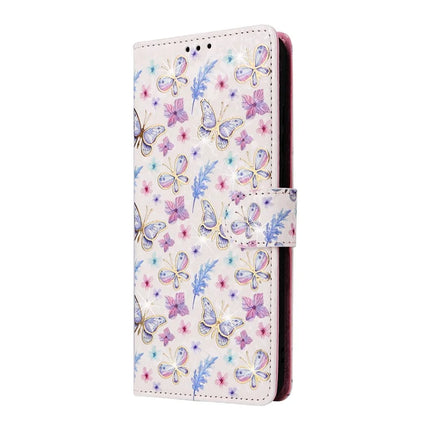 For Samsung Galaxy A06 Case RFID Blocking Flower Leather Phone Cover
