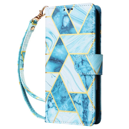 For Samsung Galaxy A06 Case Lacquered Marble Pattern Leather Phone Cover