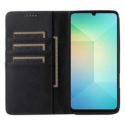 For Samsung Galaxy A06 Case RFID Blocking PU Leather Phone Wallet Cover