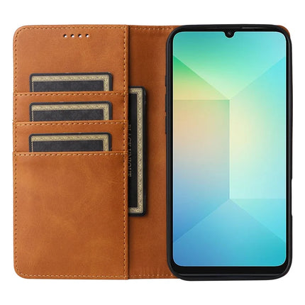 For Samsung Galaxy A06 Case RFID Blocking PU Leather Phone Wallet Cover