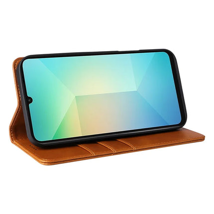 For Samsung Galaxy A06 Case RFID Blocking PU Leather Phone Wallet Cover