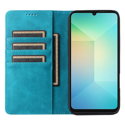 For Samsung Galaxy A06 Case RFID Blocking PU Leather Phone Wallet Cover