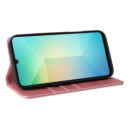 For Samsung Galaxy A06 Case RFID Blocking PU Leather Phone Wallet Cover
