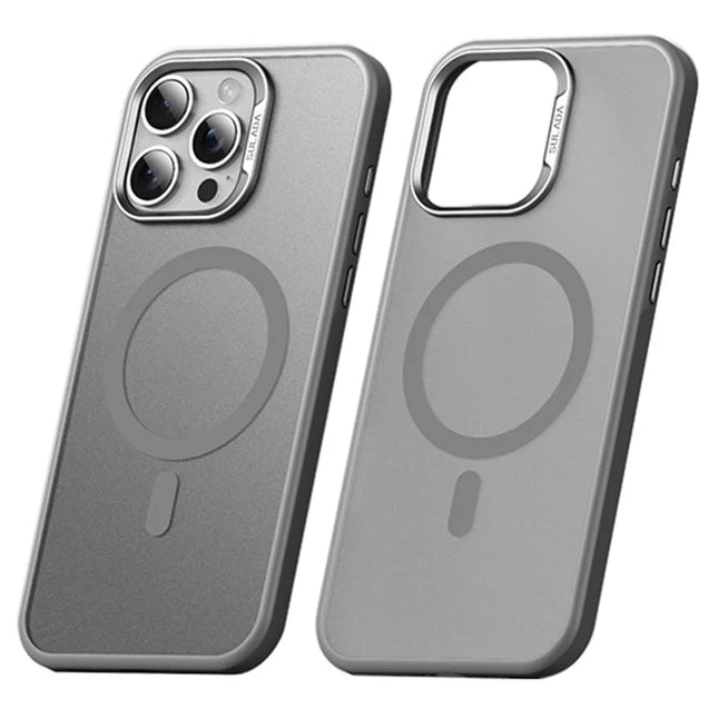 SULADA For iPhone 16 Pro Case Compatible with MagSafe Ultra-Thin PC+TPU Phone Cover - Titanium Grey