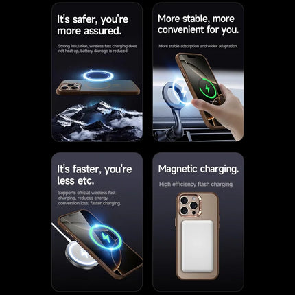 SULADA For iPhone 16 Pro Max Case Compatible with MagSafe Ultra-Thin PC+TPU Phone Cover