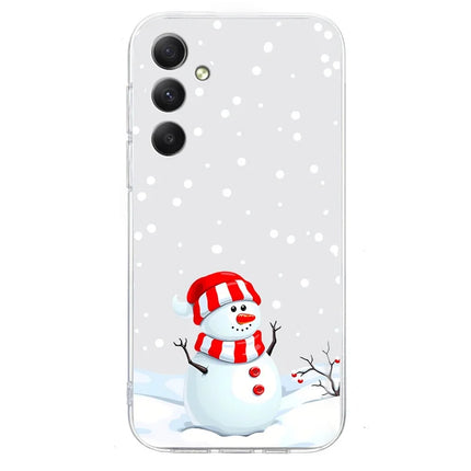 For Samsung Galaxy A15 5G / 4G Case Christmas Pattern Print Soft TPU Phone Protector