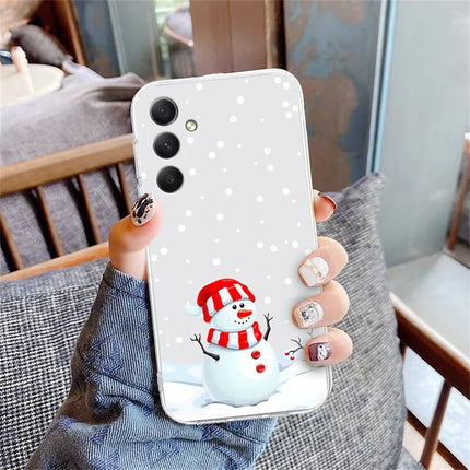 For Samsung Galaxy A15 5G / 4G Case Christmas Pattern Print Soft TPU Phone Protector